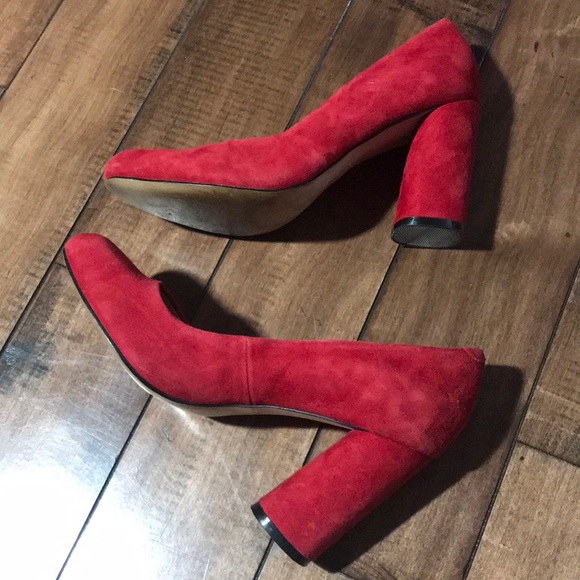 Christmas Red block heels - Picture 7 of 8